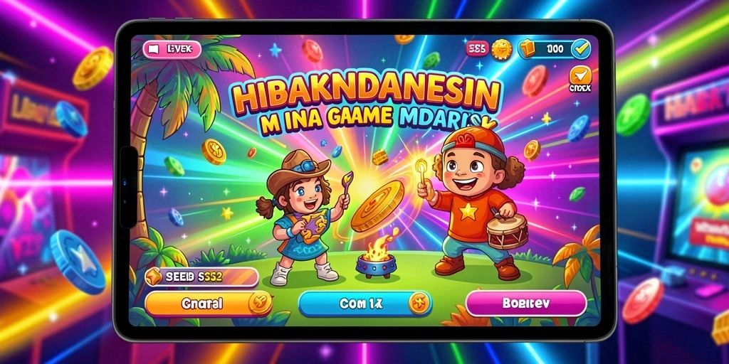 Tangkapan layar menunjukkan karakter heroik dalam aksi.