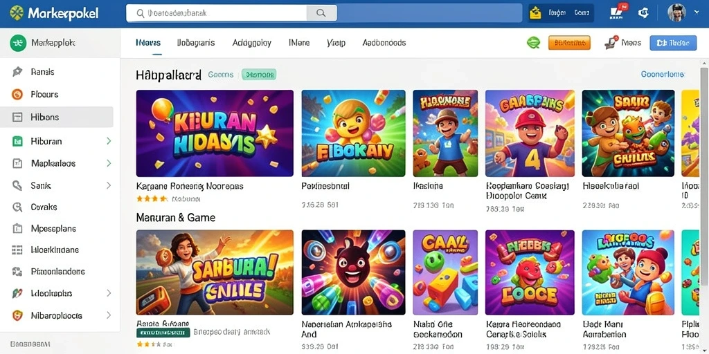 Screenshot menunjukkan tampilan level pertama yang menakjubkan.