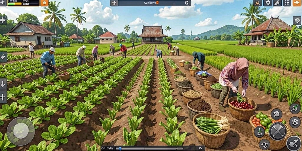 Screenshot menampilkan grafis yang memukau dan karakter utama.