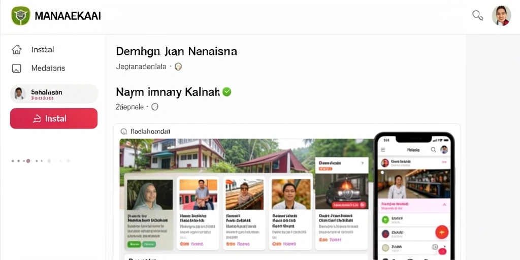 Tampilan antarmuka yang modern dan menarik.