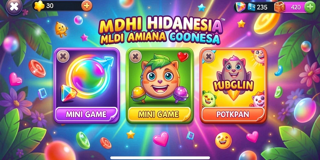 Gambar karakter utama dengan desain menawan.