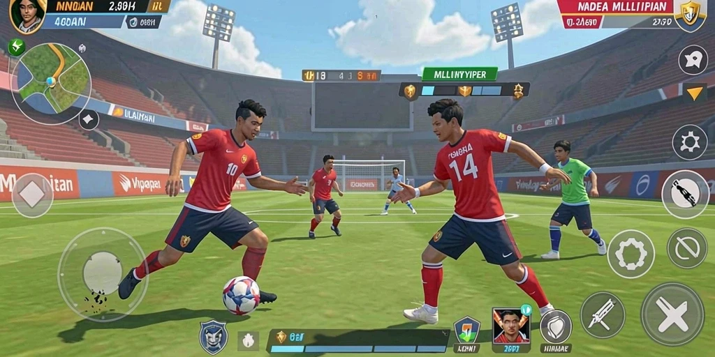 Screenshot menunjukkan tampilan antarmuka utama yang menarik.