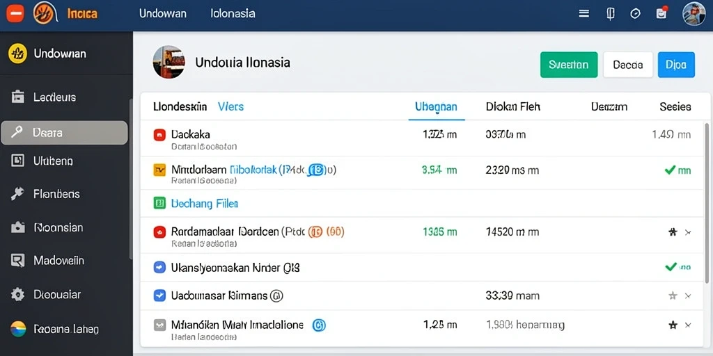 Tampilan antarmuka yang user-friendly.